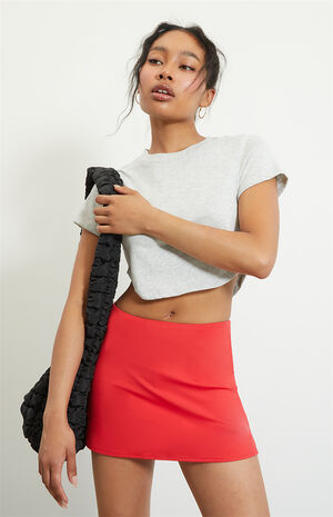 PAC WHISPER Active Red Gemini Mini Skort image number 2
