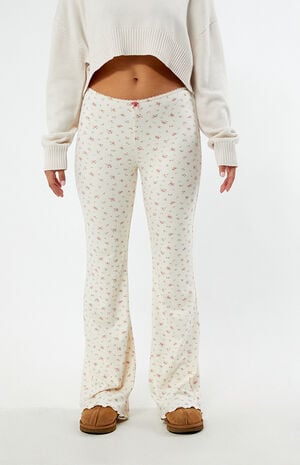 Floral Pull-On Lounge Pants image number 1