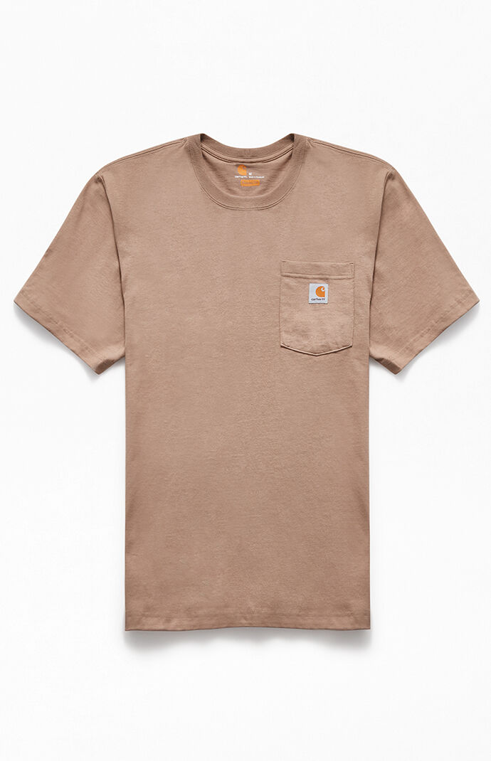 Tan Workwear Pocket T-Shirt