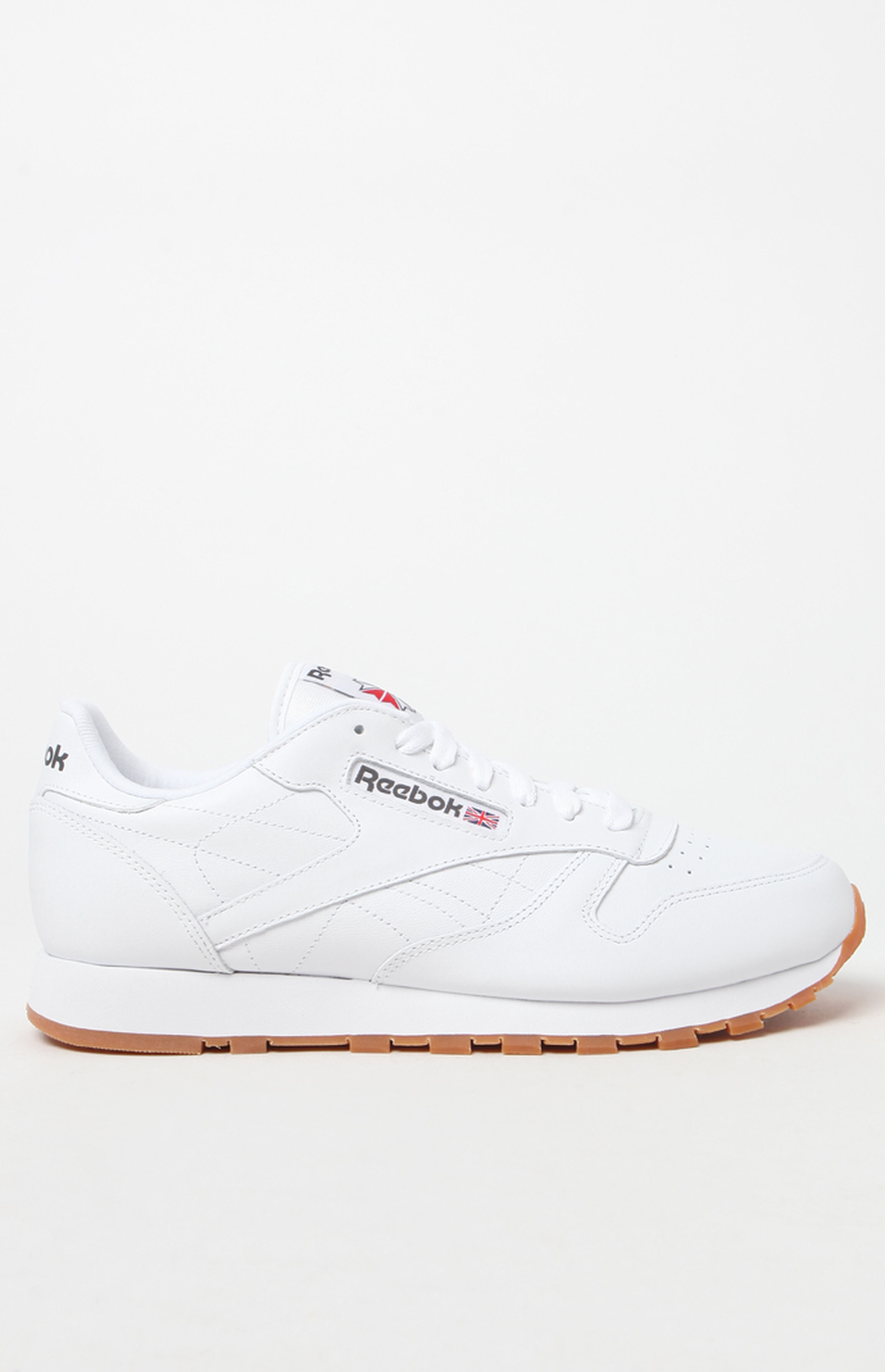 Reebok Classic Leather White Shoes PacSun