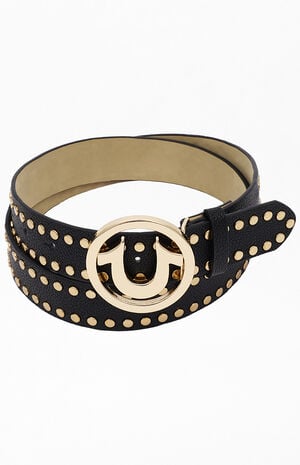 Studded Horseshoe Logo Belt image number 2