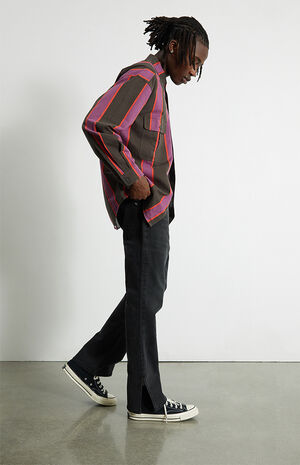 Black Slim Boot Cut Jeans image number 1