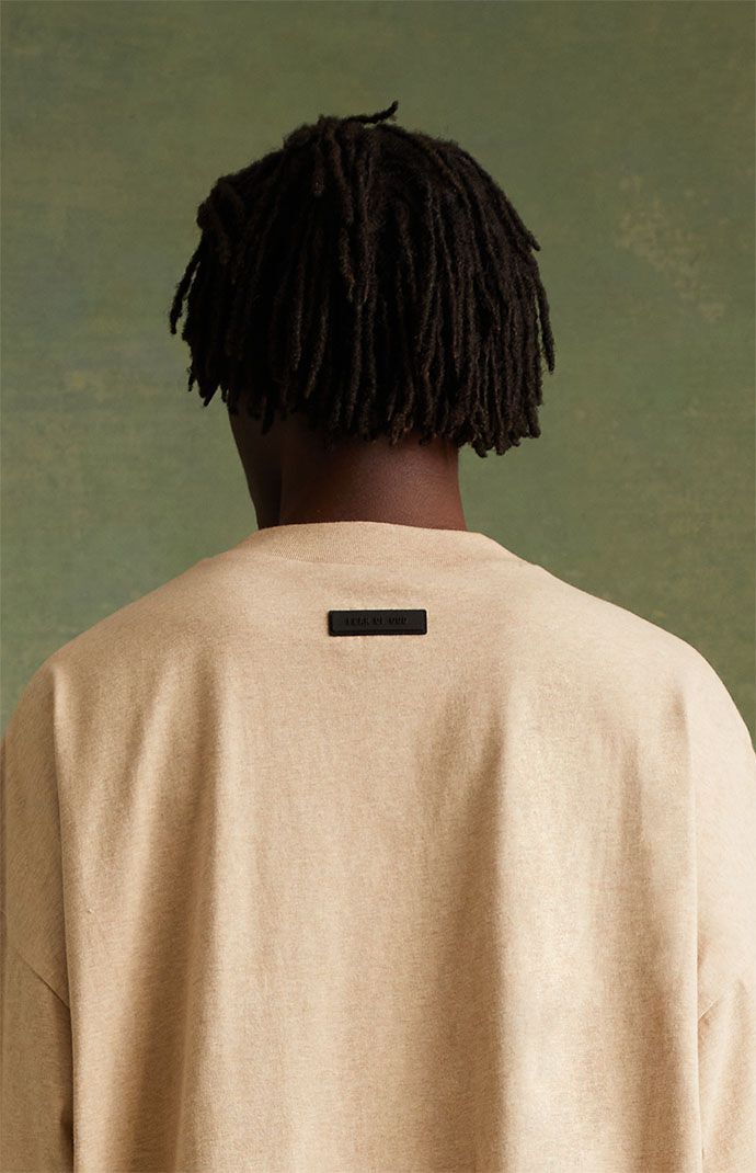 【ESSENTIALS】Essentials Tee/Gold Heather(125BT232003F) Fear Of God Essentials Gold Heather T Shirt (FW23