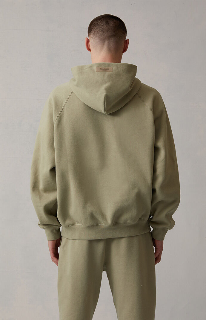 Fear of god deals essentials hoodie sage