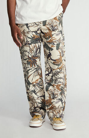 Cream & Brown Authentic Chino Loose Pants image number 1