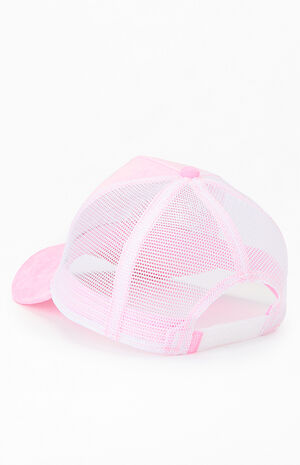 Pink Velvet Trucker Hat image number 3