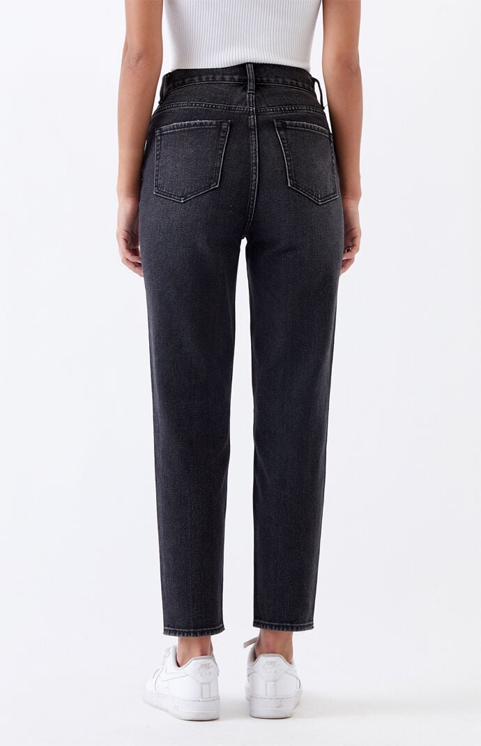 ultra high waisted black jeans