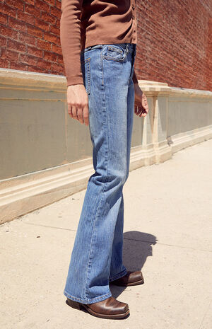 Medium Blue Brielle '90s Bootcut Low Rise Jeans image number 3