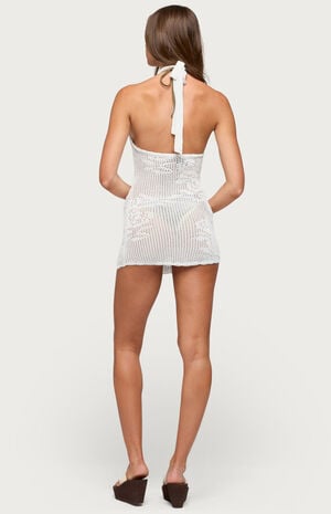 Lazuz Crochet Mini Dress image number 3