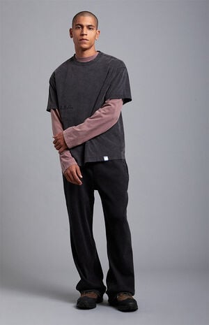 Graphite Vintage Wash Heavyweight Oversized T-Shirt image number 6