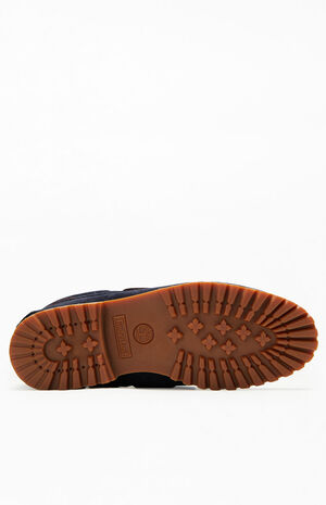 Navy Suede 3-Eye Classic Lug Boat Shoes image number 4