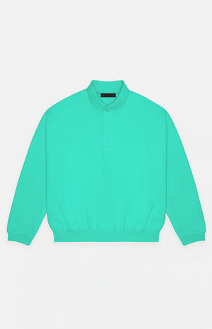 Mint Leaf Polo Sweatshirt image number 6
