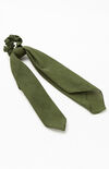 Olive Solid Flowy Scrunchie Olive Solid Flowy Scrunchie image number null