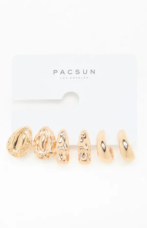 3 Pack Zoey Chunky Earrings image number 1