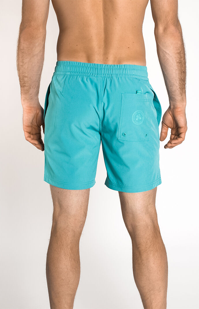 Teal Recycled Seeker 17.5" Swim Trunks
