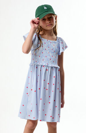 Striped Heart&nbsp;Short Sleeve Dress image number 2