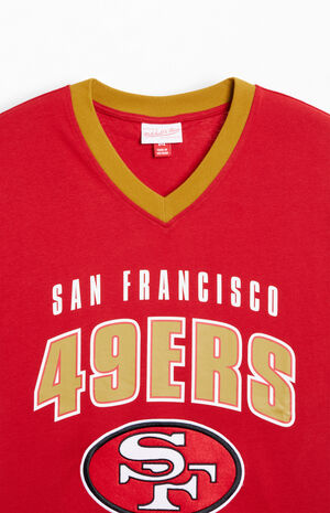 SF 49ers Football Retro V-Neck T-Shirt image number 2