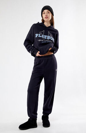 x Playboy Navy Relaxed Sweatpants image number 1