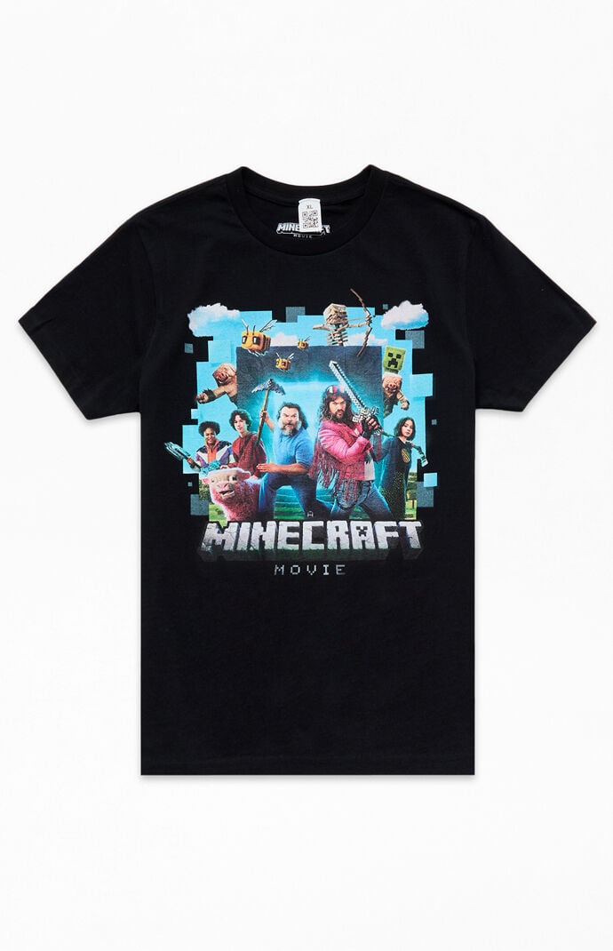 PacSun Kids Minecraft Movie Poster T-Shirt