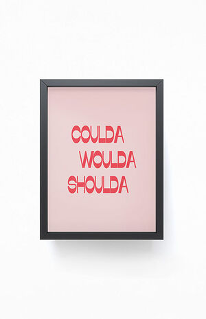 Coulda Black Framed Mini Art Print image number 2