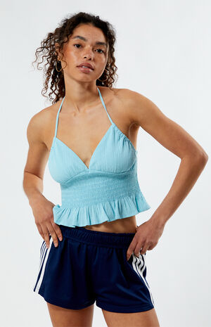 Smocked Halter Top image number 1