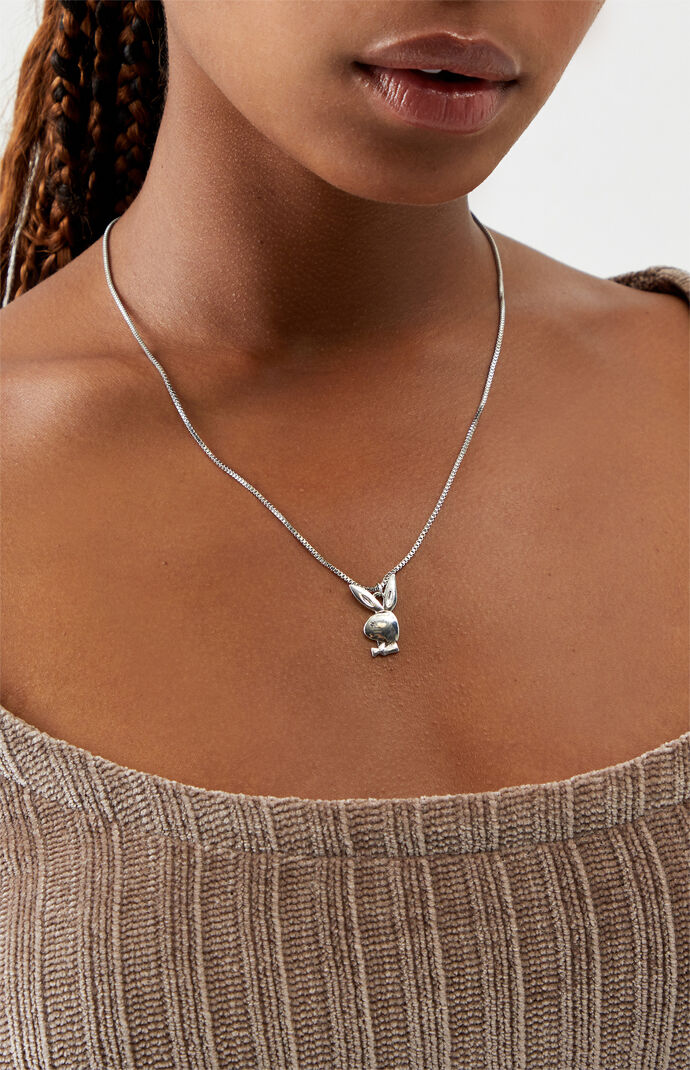Small playboy bunny necklace clearance
