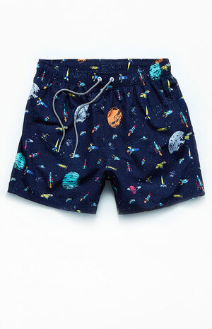 Navy Rockets 15" Swim Trunks image number 1