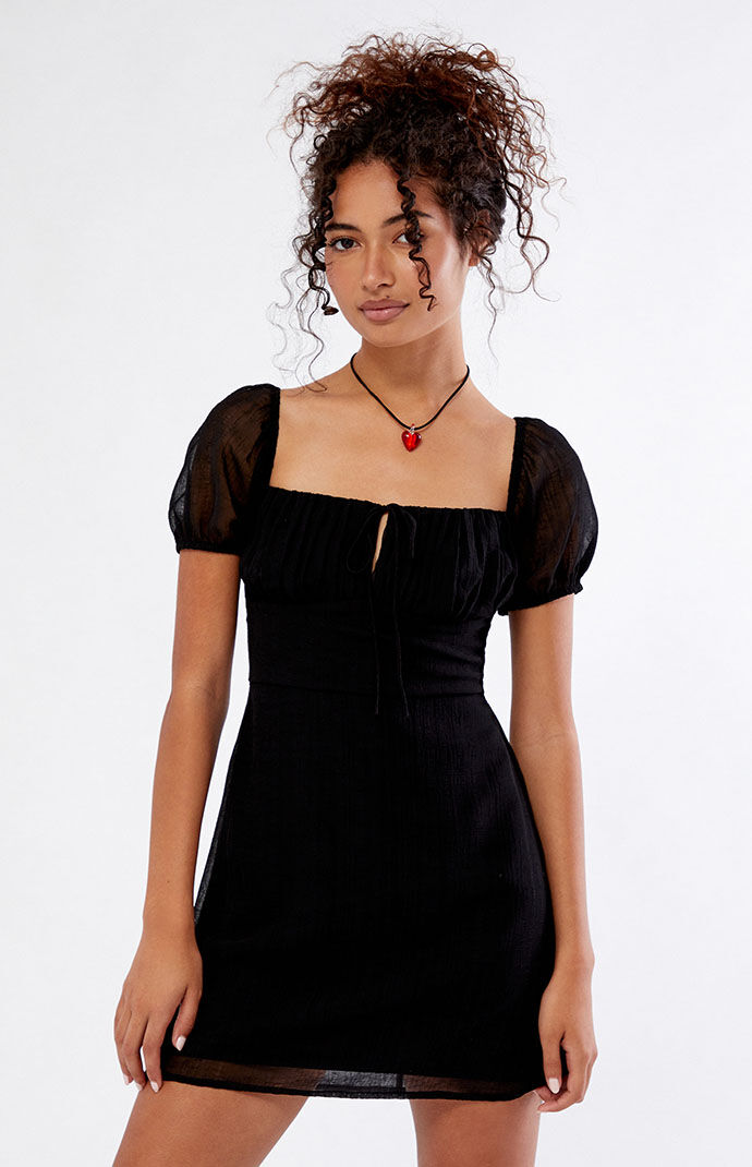 LA Hearts Short Sleeve Bustier Mini Dress PacSun