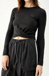 Infuse Long Sleeve Wrap Top Infuse Long Sleeve Wrap Top image number null