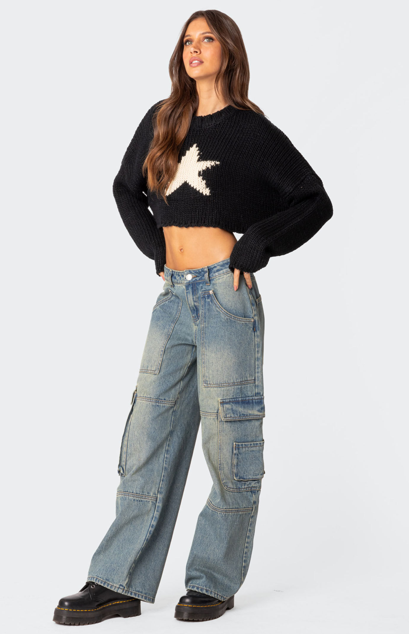 Star new arrivals cropped sweater