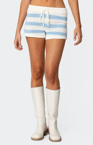 Amaris Striped Knit Shorts image number 2