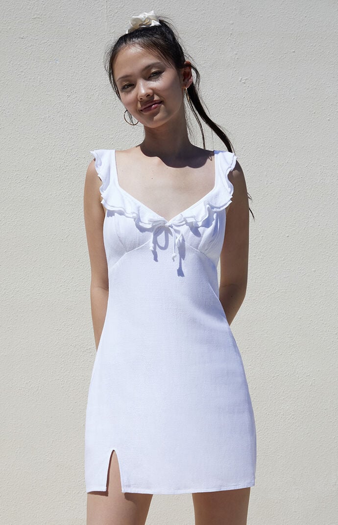 Beverly and Beck Monet Ruffle Mini Dress