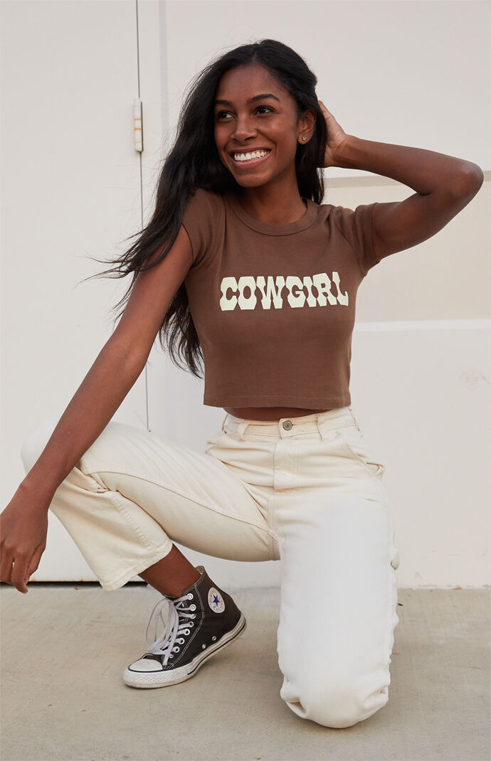 John Galt Cowgirl Cropped T Shirt Pacsun Whether you are looking for cowgirl shirts, rodeo shirts, button up shirts or long sleeve western show shirts, we. john galt