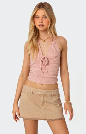 Lanai Striped Halter Top image number 1