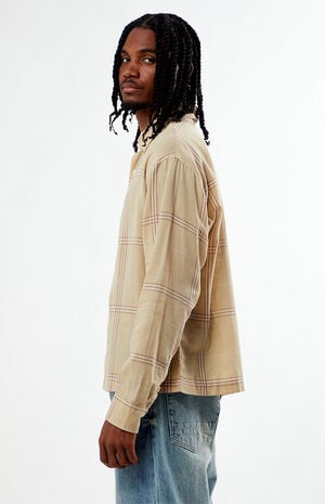 Tan&nbsp;Long Sleeve Classic Flannel Shirt image number 3