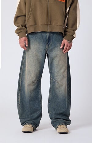 Mason Baggy Barrel Jeans Dark Blue image number 3