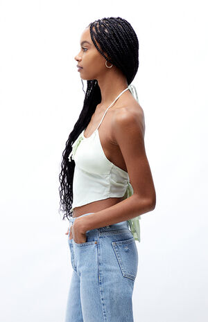 Bustier Handkerchief Cami Halter Top image number 2