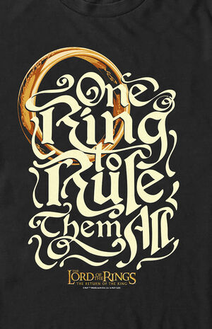The Lord Of The Rings One Ring Rules T-Shirt | PacSun