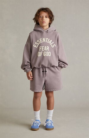 Kids Faded Mauve Campus '90s Hoodie image number 6
