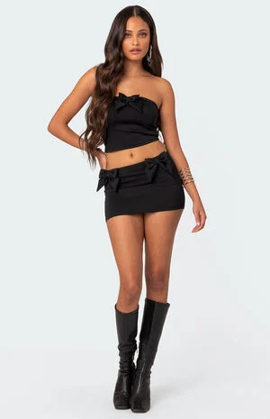 Gabriella Bow Mini Skirt image number 1