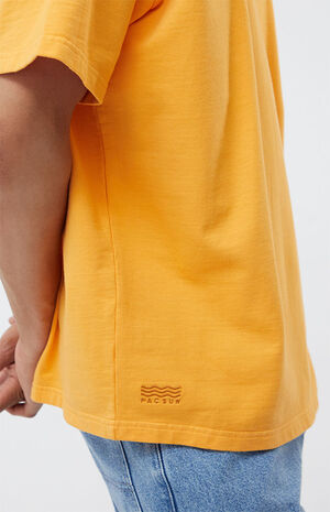 Orange Oversized Terry T-Shirt image number 2