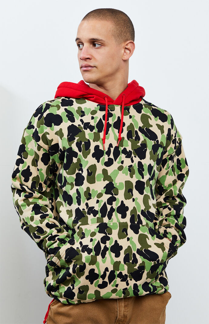 converse camo hoodie