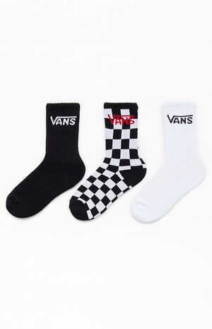 Kids 3 Pack Classic Crew Socks image number 2