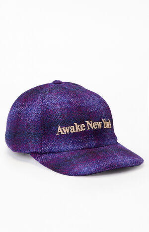 Purple Harris Tweed 6 Panel Dad Hat image number 1