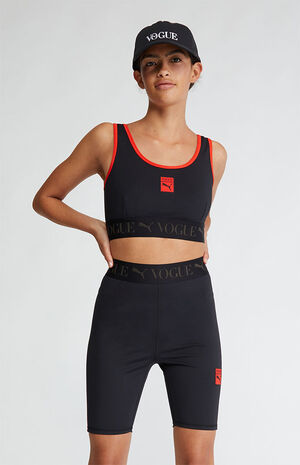 x Vogue Black Bike Shorts image number 1