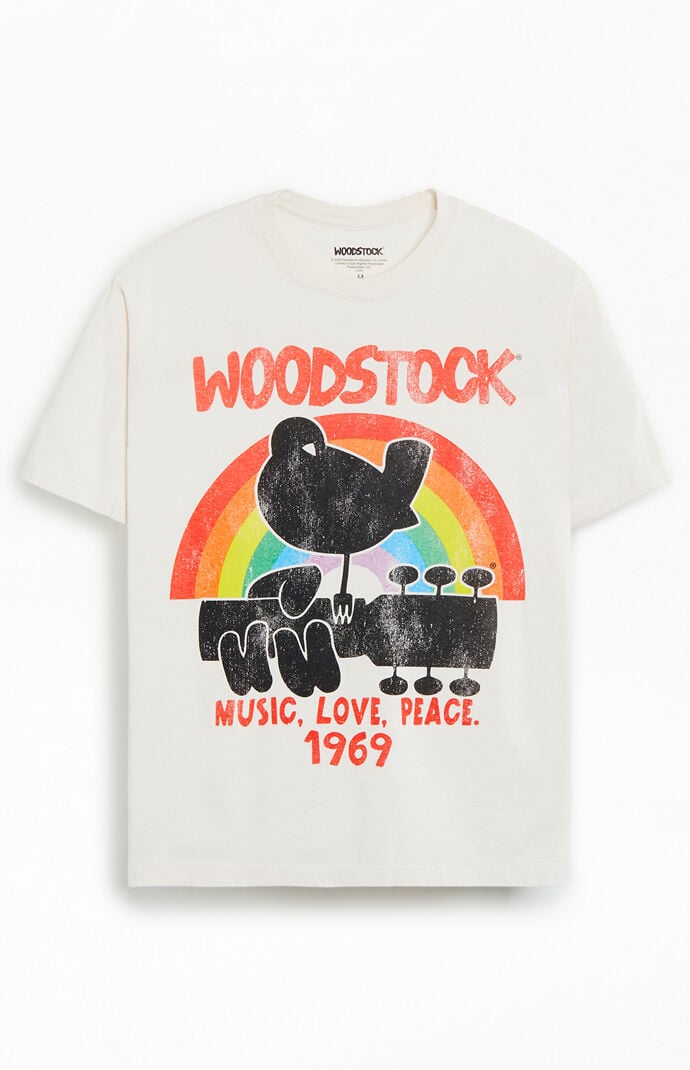 ウッドストックフェスティバル Tシャツ 1969-1989 XL 60年代ウッドストックフェスティバル1969オリジナルTシャツM