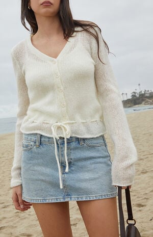 Light Indigo Malia Denim Mini Skirt