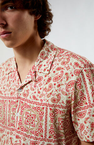 Red Paisley Camp Shirt image number 4