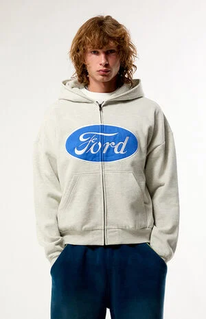 Motor Logo Zip Up Hoodie image number 2