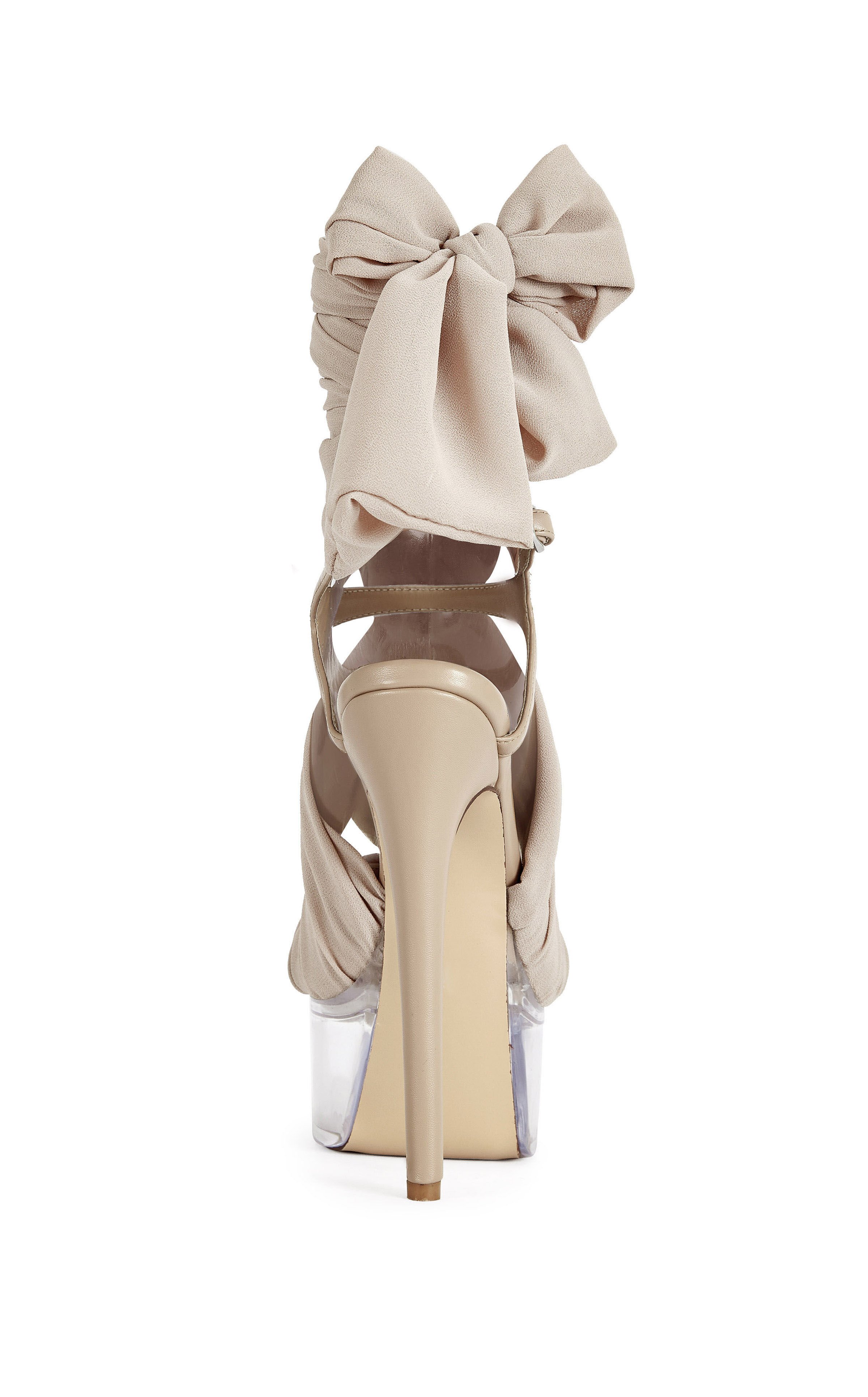 AZALEA WANG Women's Beauden Nude Platform Stiletto Pumps